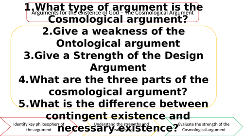 AQA A-level philosophy Cosmological Argument