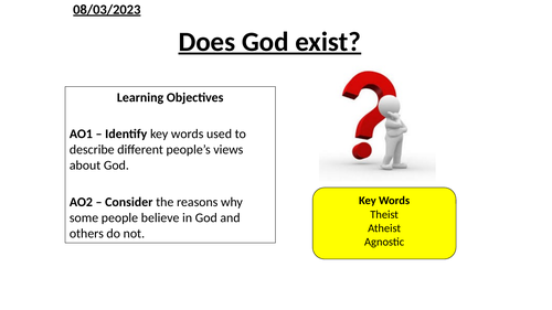 does god exist essay brainly