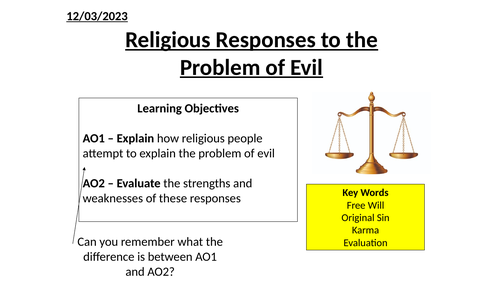 Religious Responses to the Problem of Evil