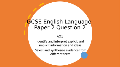 GCSE English Language Paper 2 Q2 AQA