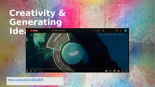 DT - Generating Ideas - Creativity in Design