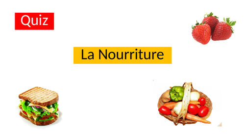 French - Food quiz