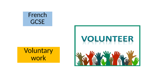 French GCSE Voluntary work