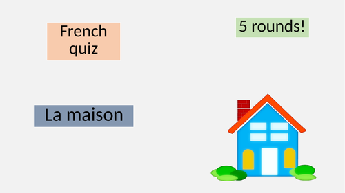 French quiz - The home