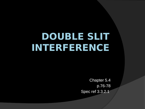 AQA Double Slit interference