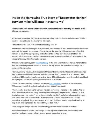 Language and Structure and Evaluation - Deepwater Horizon