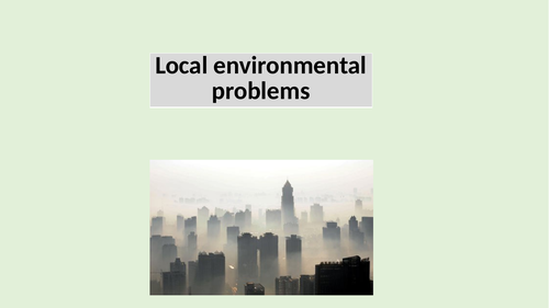 Spanish GCSE Environmental problems