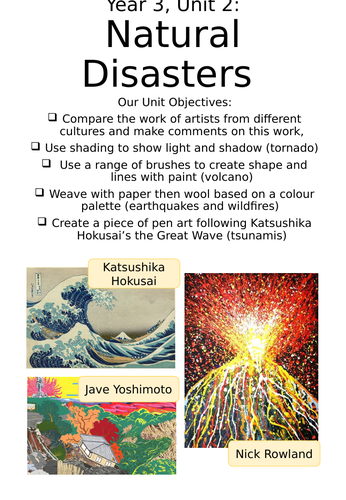 Natural Disaster Art Unit KS2