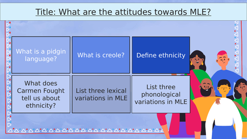 A-Level Language and Ethnicity