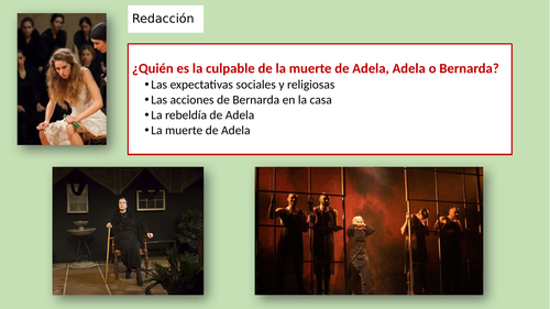 Preparation and model Lorca essay