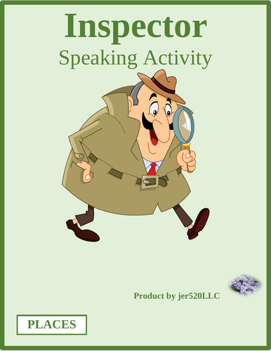 Places in English Prepositions Inspector Speaking Activity