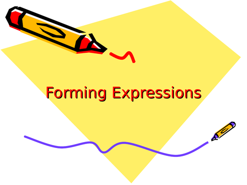 Forming Expressions Quiz