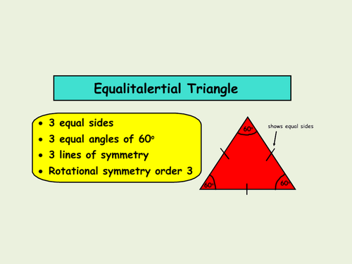 Properties of Triangles Powerpoint