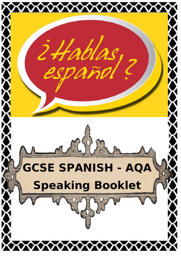 Spanish speaking booklet GCSE prep