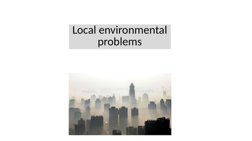 French GCSE Environmental problems