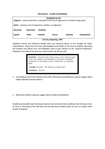 The Empress GCSE Scheme of Work [EXPAND]