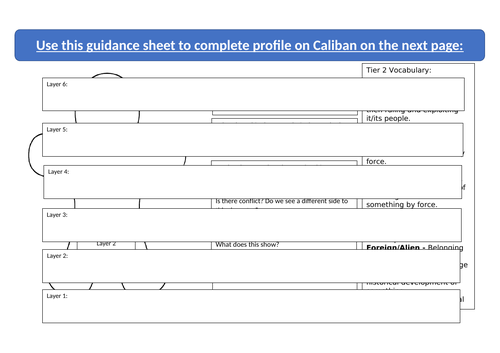 Layering a Caliban response - Plan
