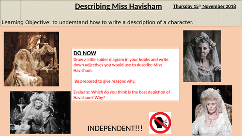 Describing Miss Havisham