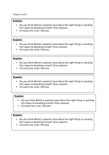 The Butterfly Lion Reading Resources