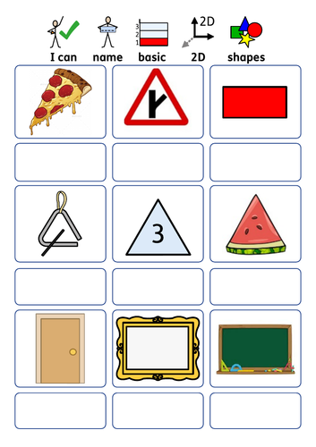 Maths: To name basic 2d shapes