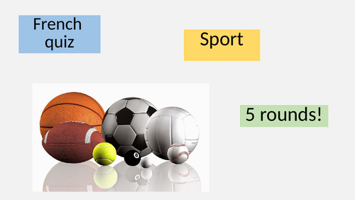 French Sports Quiz
