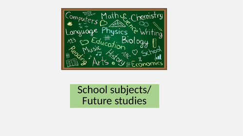 Italian GCSE - School subjects/ future studies