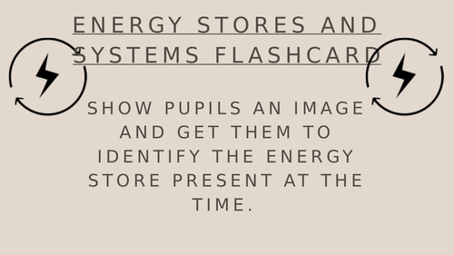 Energy Store Flashcards