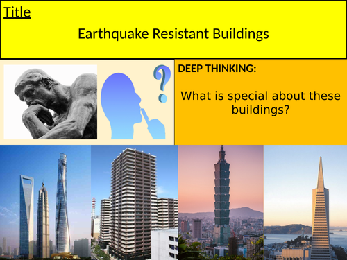 KS3 Geography - Earthquake resistant buildings