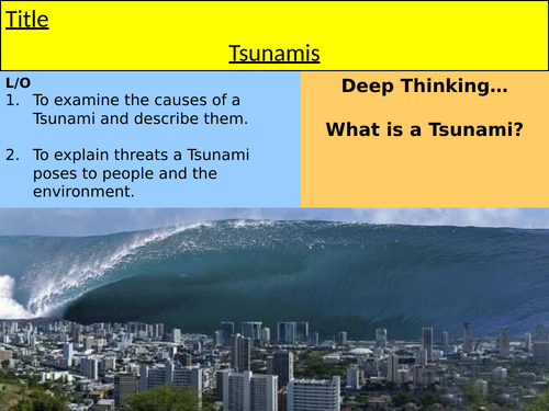 KS3 Geography - Tsunamis