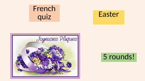 French Easter Quiz