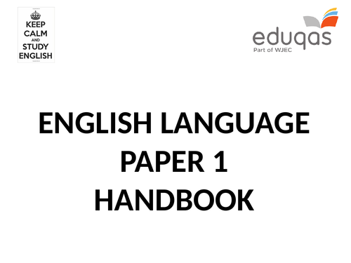 Eduqas English Language Paper 1 & Paper 2 Walk-through Booklet