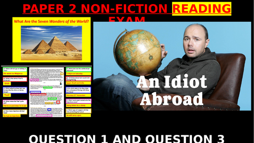 EDUQAS GCSE English Language Paper 2 Q1 & Q3: An Idiot Abroad