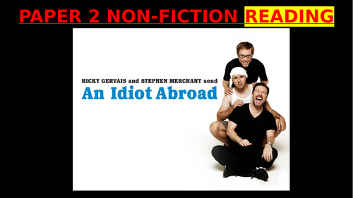 EDUQAS GCSE English Language Paper 2 Q2: An Idiot Abroad