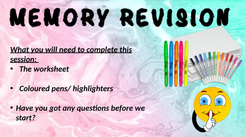 GCSE Psychology [edexcel]- Memory revision