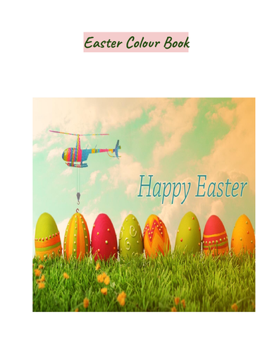 Easter colour book