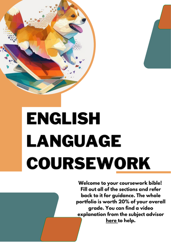 Edexcel English Language Coursework booklet