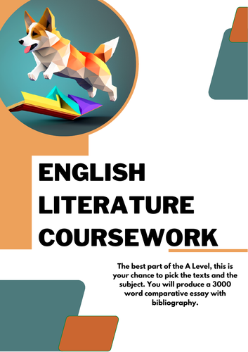 Edexcel English Literature Coursework booklet