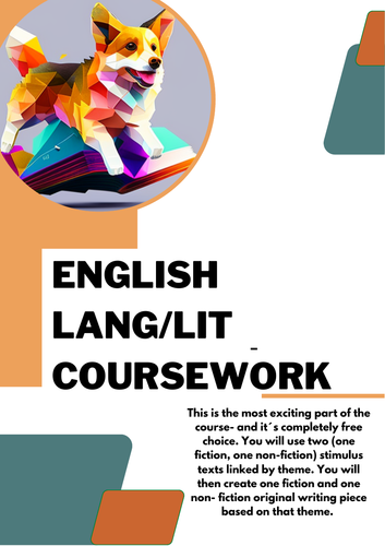 English Lang/Lit Coursework booklet