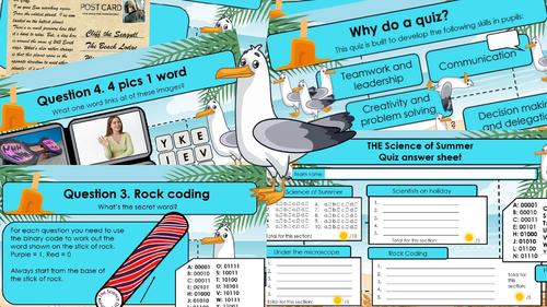 THE Ultimate Science of Summer Quiz