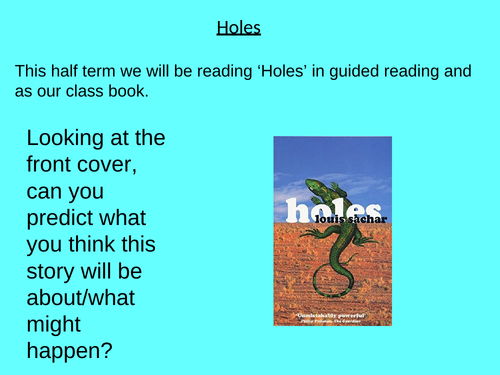 Holes Reading Comprehension Questions