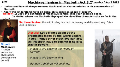 Machiavelli in Macbeth