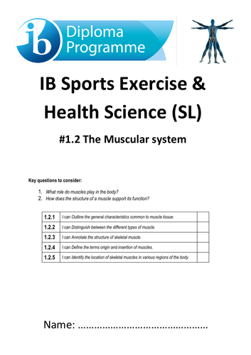 1.2 Muscular System - IB SEHS