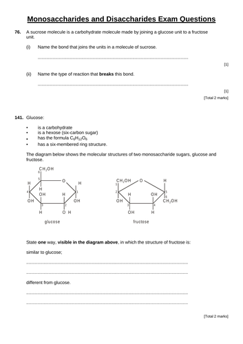 Biology Molecules - A Levle Biology