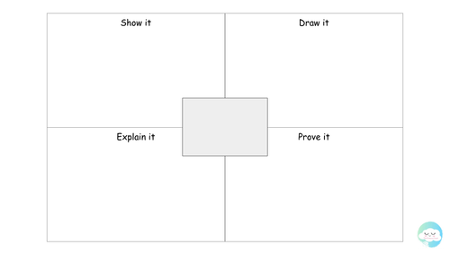 Show it, Draw it, Explain it, Prove it – Editable Maths Template