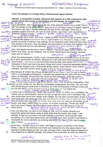 Danger of a single story annotations