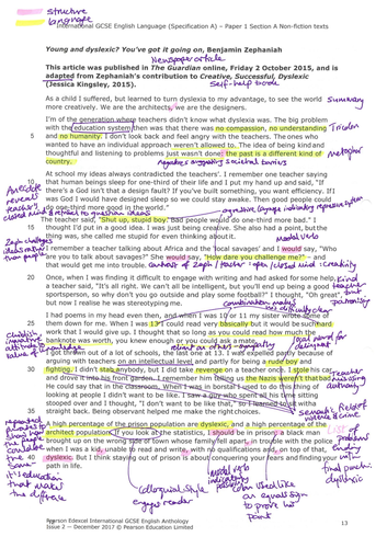 annotations for 'young and dyslexic? you've got it going on'.