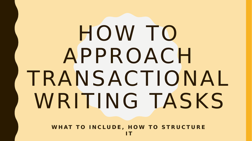 Transactional writing task on boarding schools