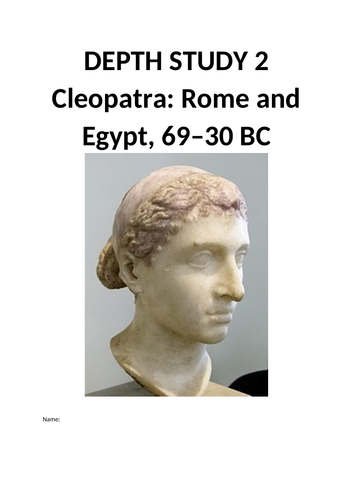 Cleopatra Revision Booklet - GCSE Ancient History