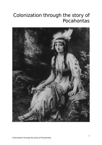 Colonization through the story of Pocahontas