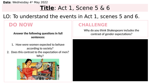 Macbeth Act 1 Scene 5 and 6